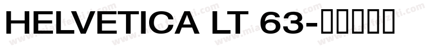 HELVETICA LT 63字体转换
